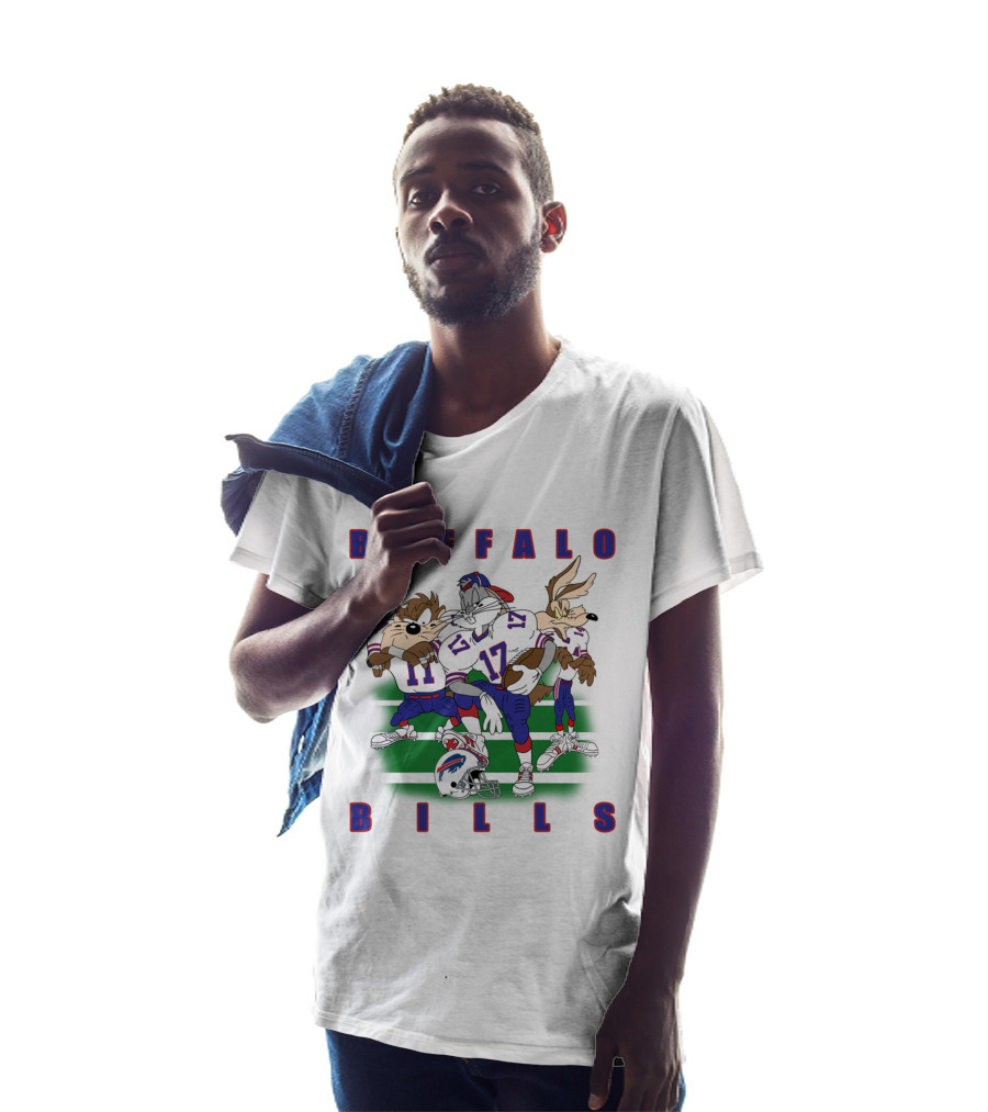 Buffalo Bills Looney Tune Characters Football Team Collaboration T-Shirt