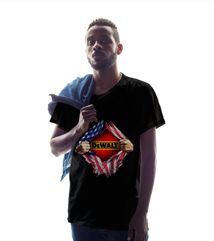 DeWalt American Flag Rip T-Shirt