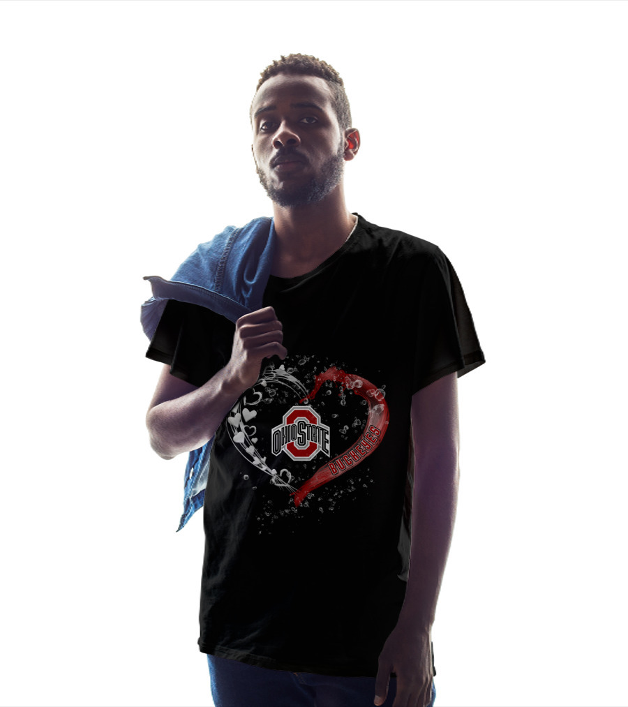 Ohio State Buckeyes Water Heart Logo Felice OhiSB T-Shirt