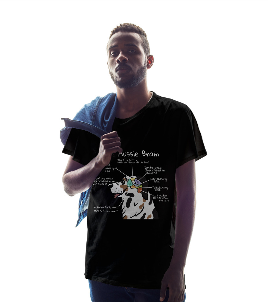 The Aussie Brain Thief Detector Olfactory Area Cat Radar Taste Tail Chasing T-Shirt