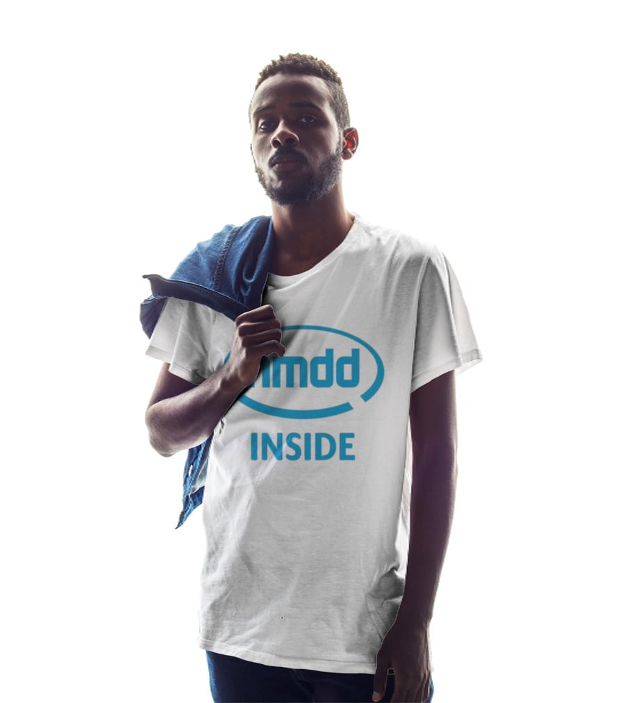 Hmdd Inside Logo Parody Dantebowe Wearing T-Shirt