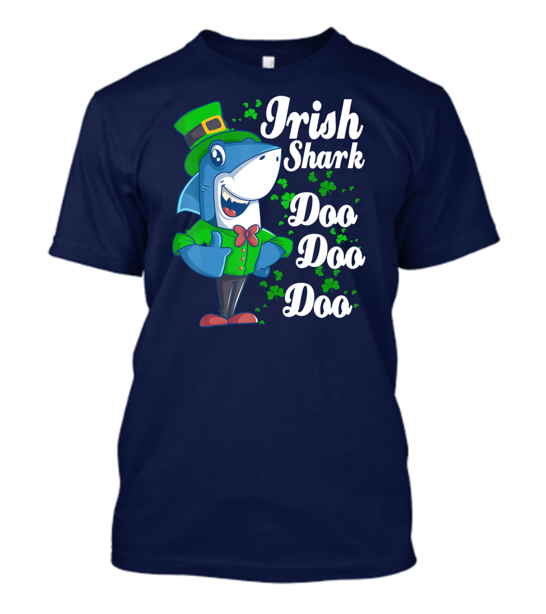 Irish Shark Doo Doo Doo Dad Shamrock Leprechaun Hat T-Shirt