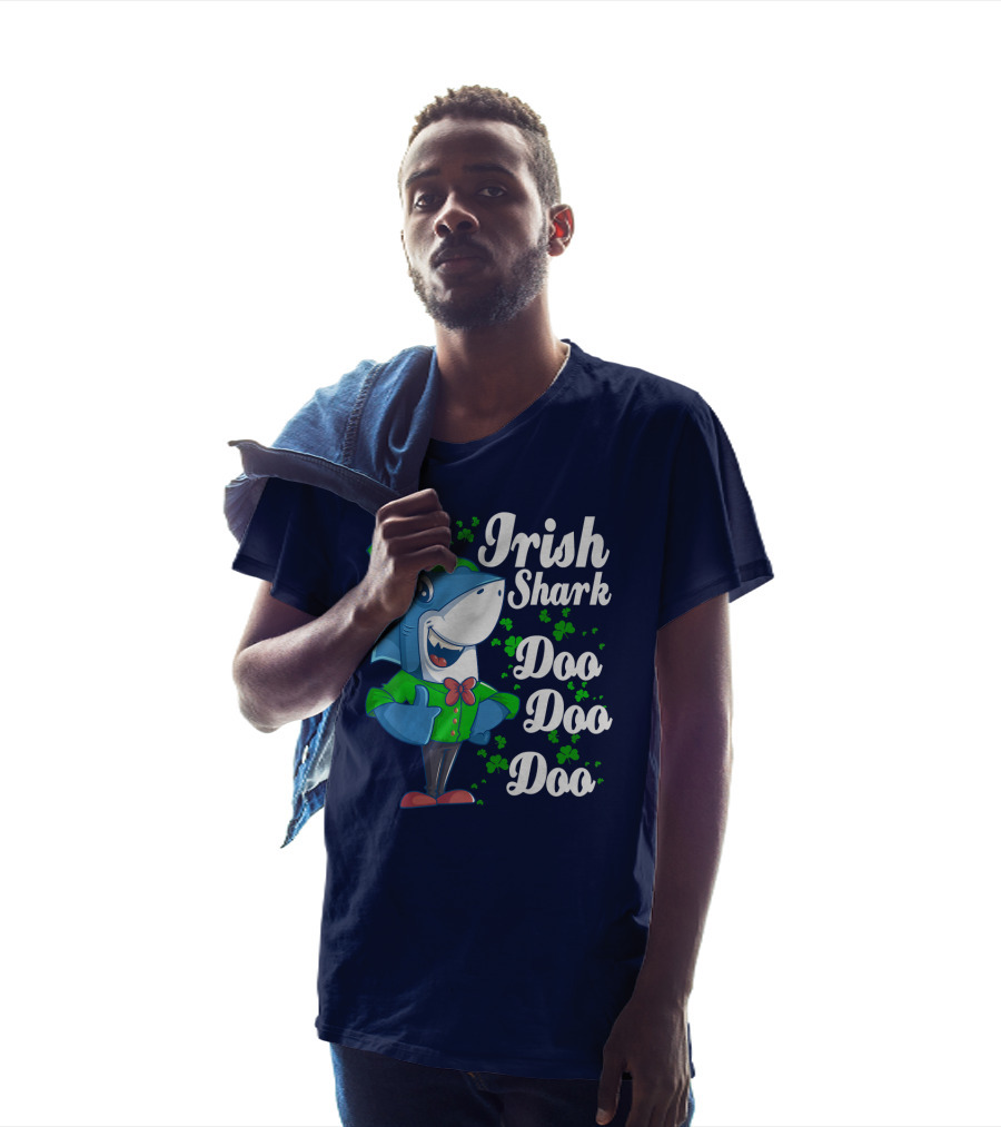Irish Shark Doo Doo Doo Dad Shamrock Leprechaun Hat T-Shirt