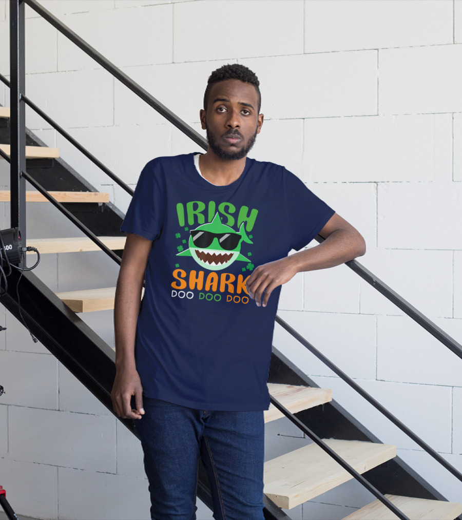 Irish Shark Doo Doo Doo St Patricks Day T-Shirt