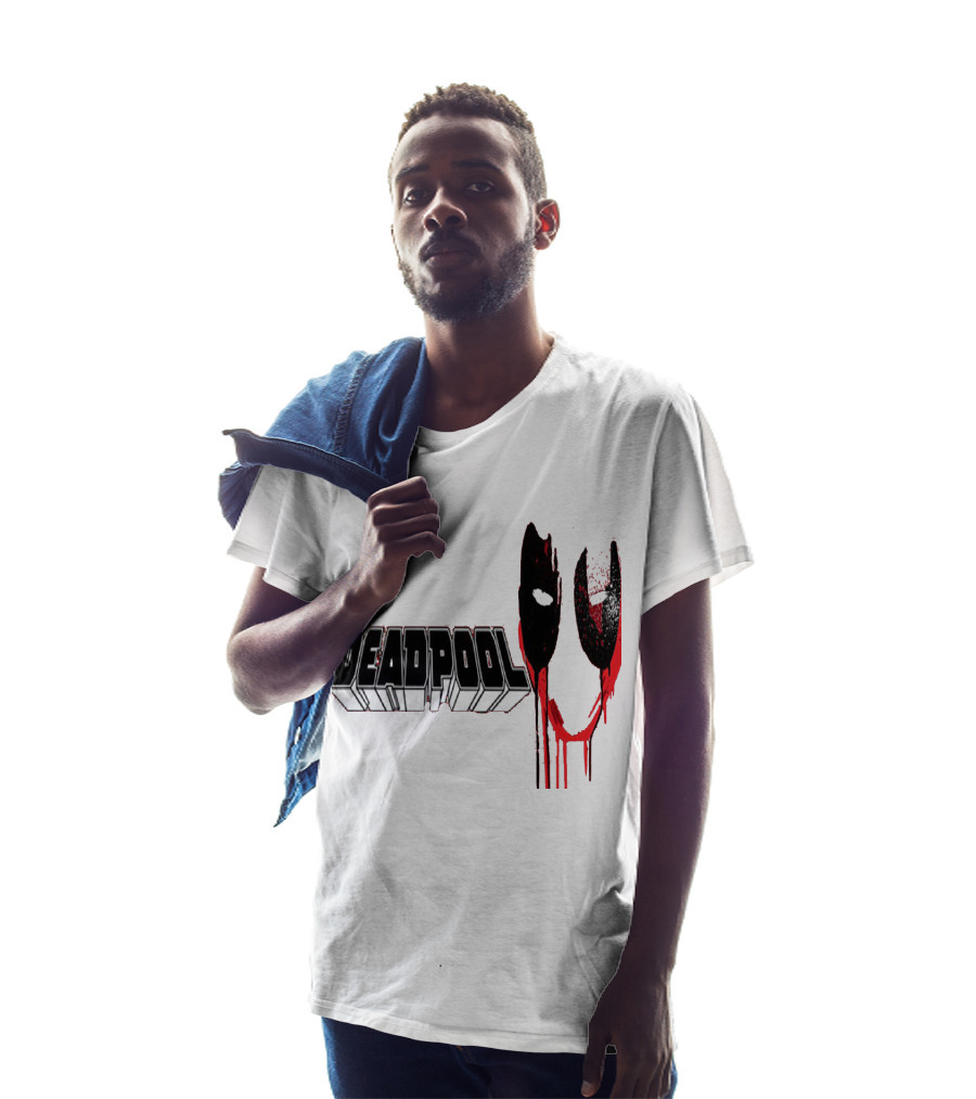 Deadpool Marvel Dripping Mask T-Shirt