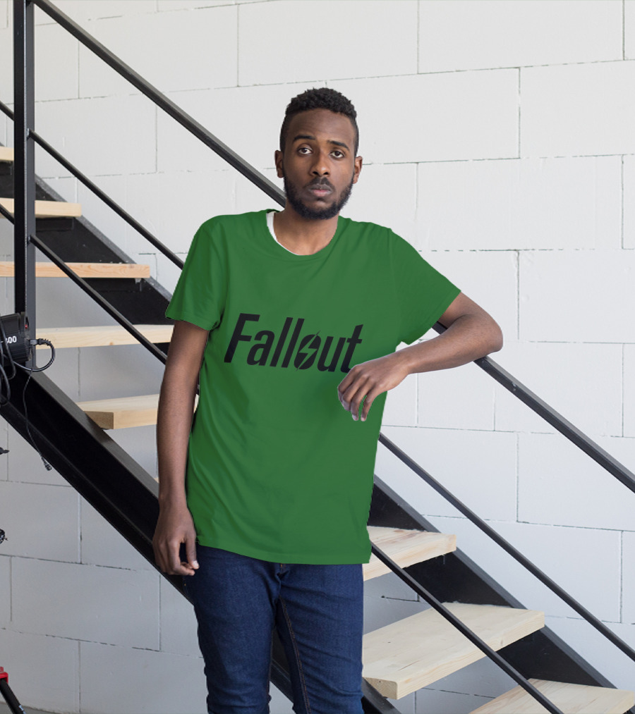 Fallout Logo Green Background T-Shirt