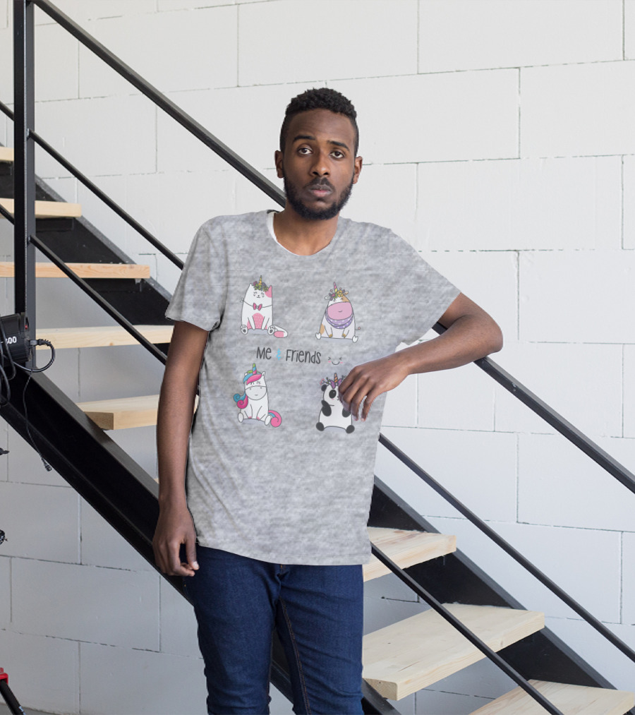 Me And Friends Cute Animal Collection T-Shirt