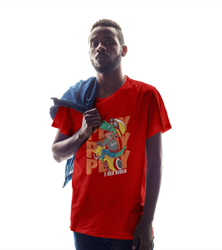 Let's Go Play T-Rex Rider T-Shirt