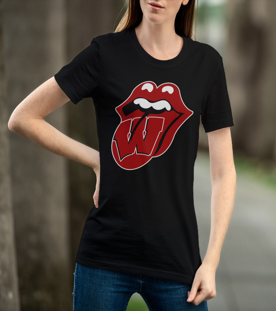 Wisconsin Badgers Rolling Stones T-Shirt