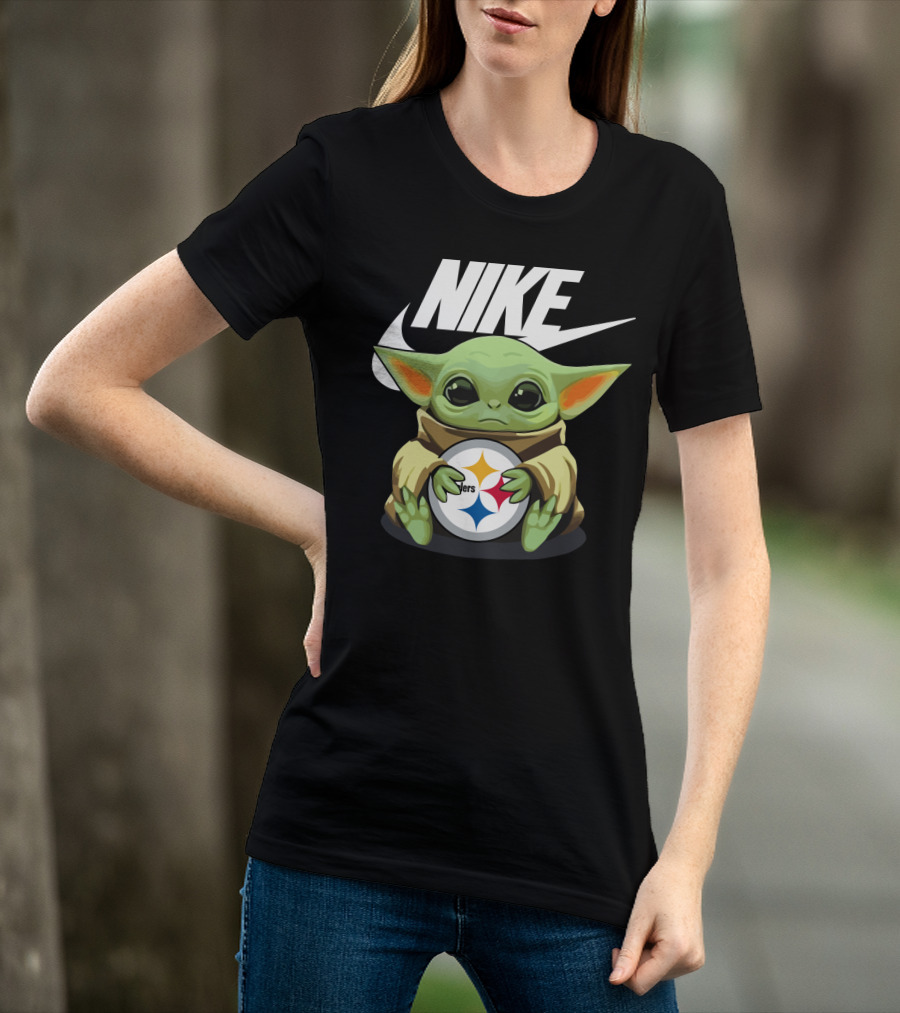 Nike Baby Yoda Steelers T-Shirt