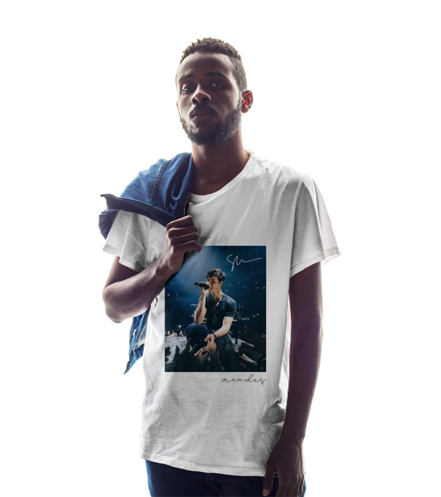 Shawn Mendes Signature Sm Concert Image T-Shirt