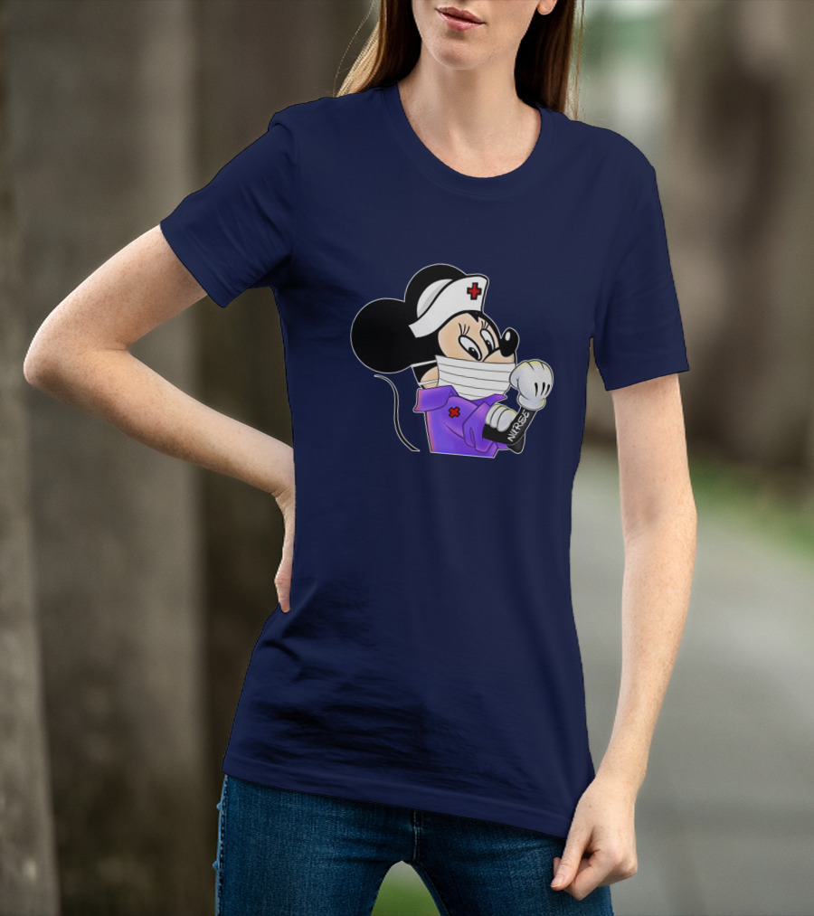Minnie Nurse Strong Healthcare Worker T-Shirt