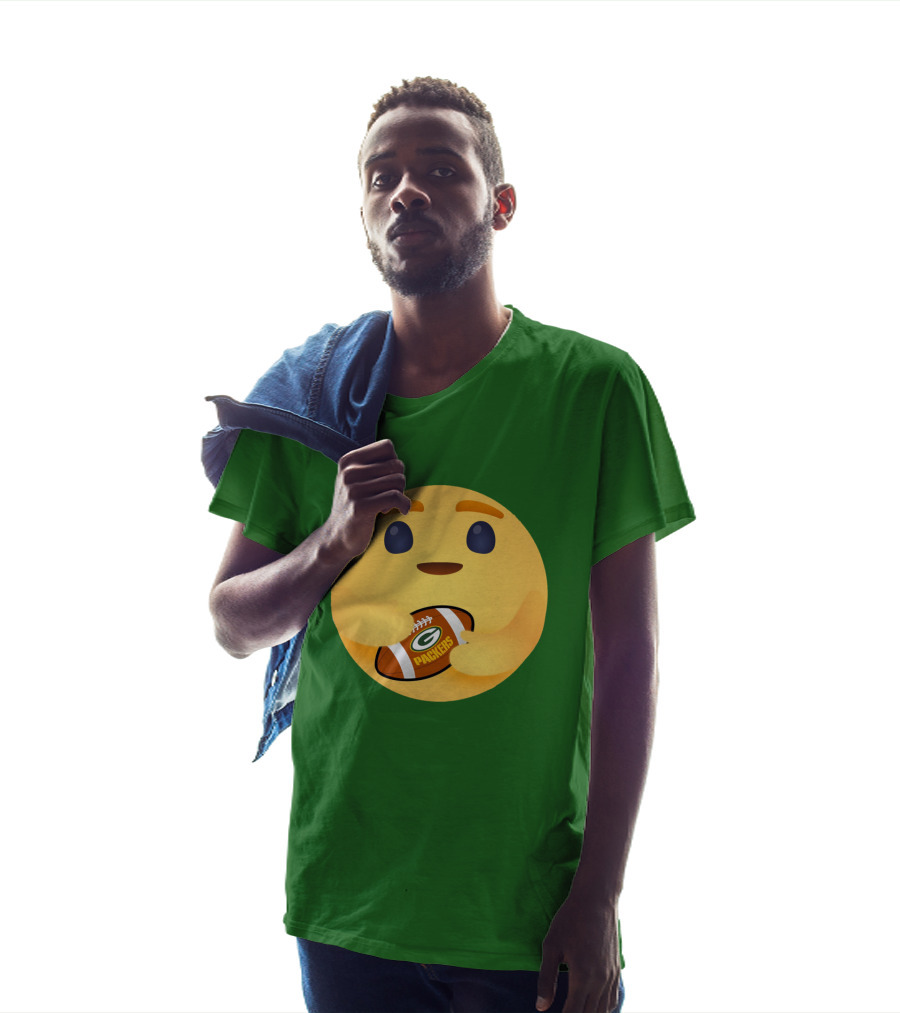 Care Emoji Hugs Green Bay Packers Football T-Shirt