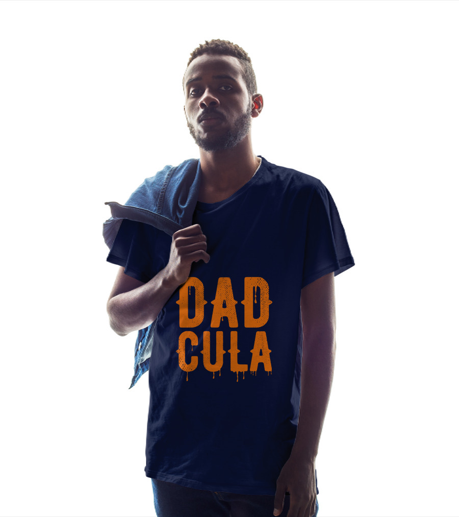 Dadcula Funny Dad Spooky Halloween Vampire Joke T-Shirt