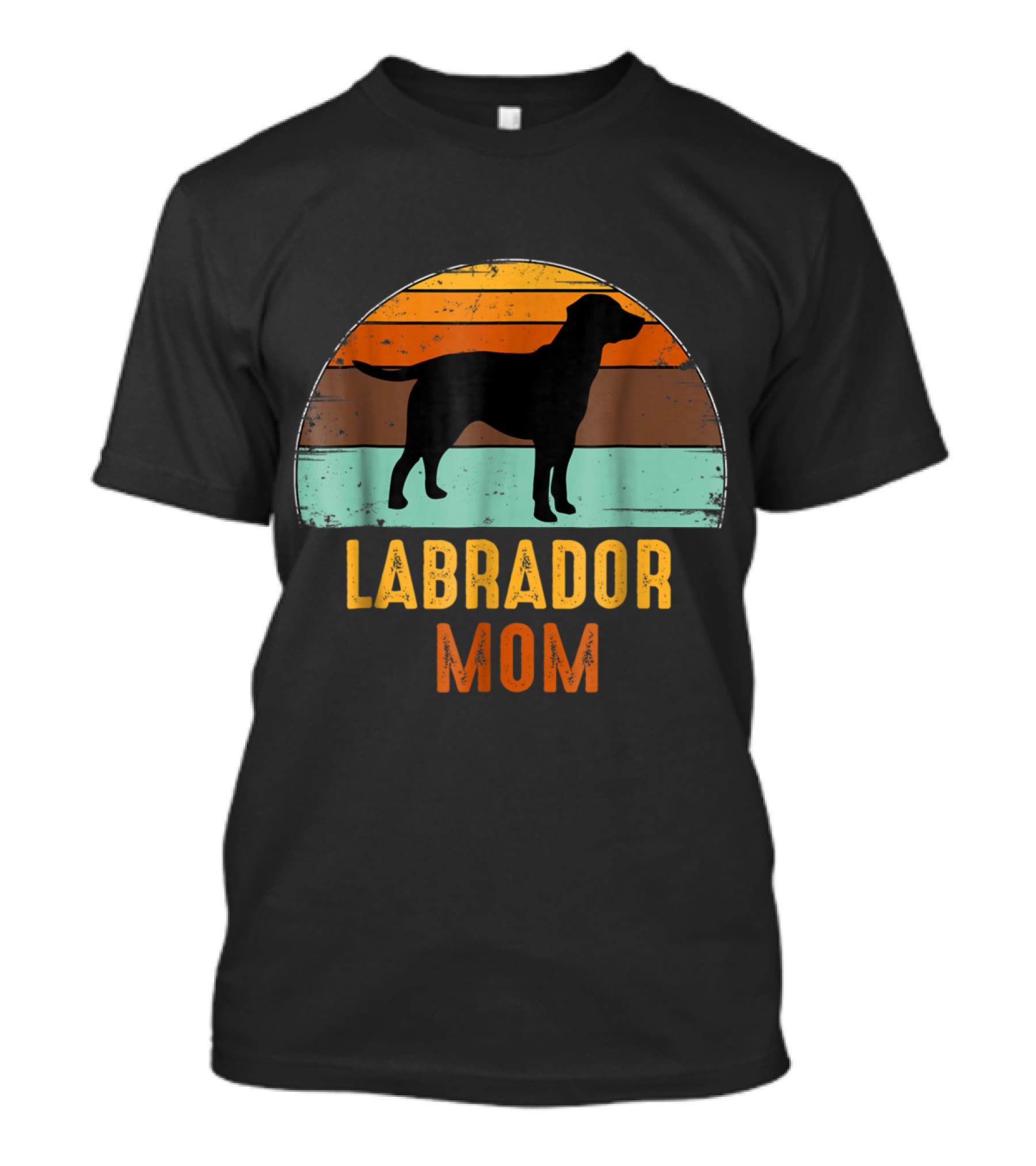 Labrador Mom Vintage Lab Dog Sunset T-Shirt