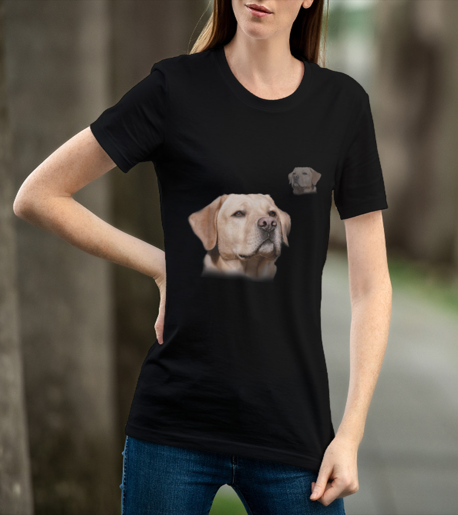Labrador School Photo Funny Yellow Lab T-Shirt
