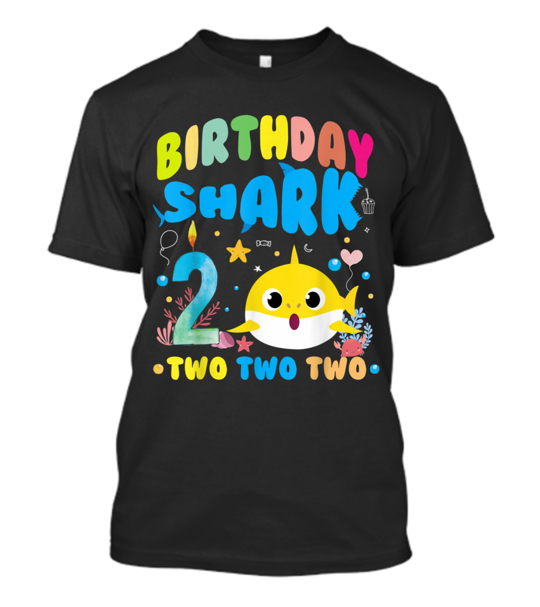 Birthday Shark 2 Two Two Two T-Shirt