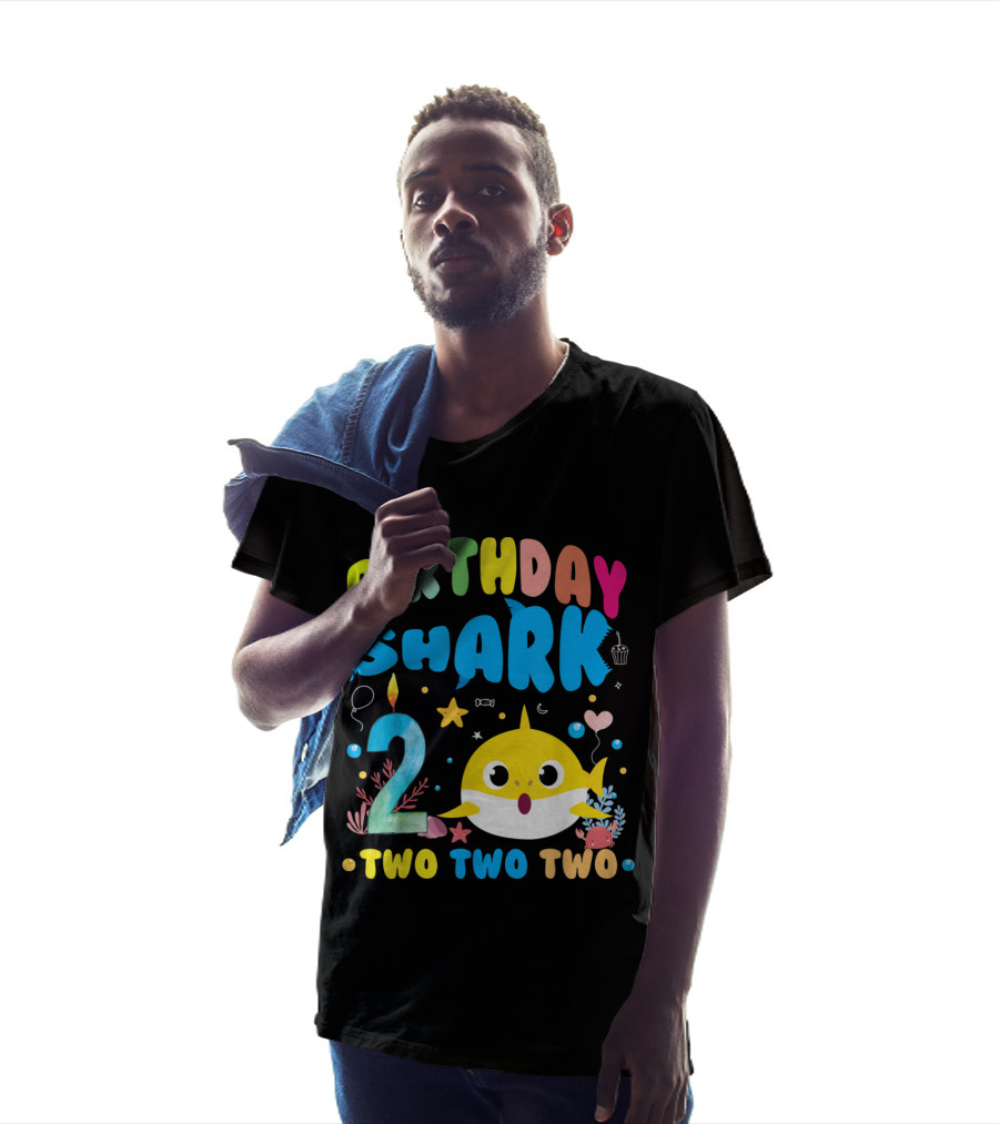 Birthday Shark 2 Two Two Two T-Shirt