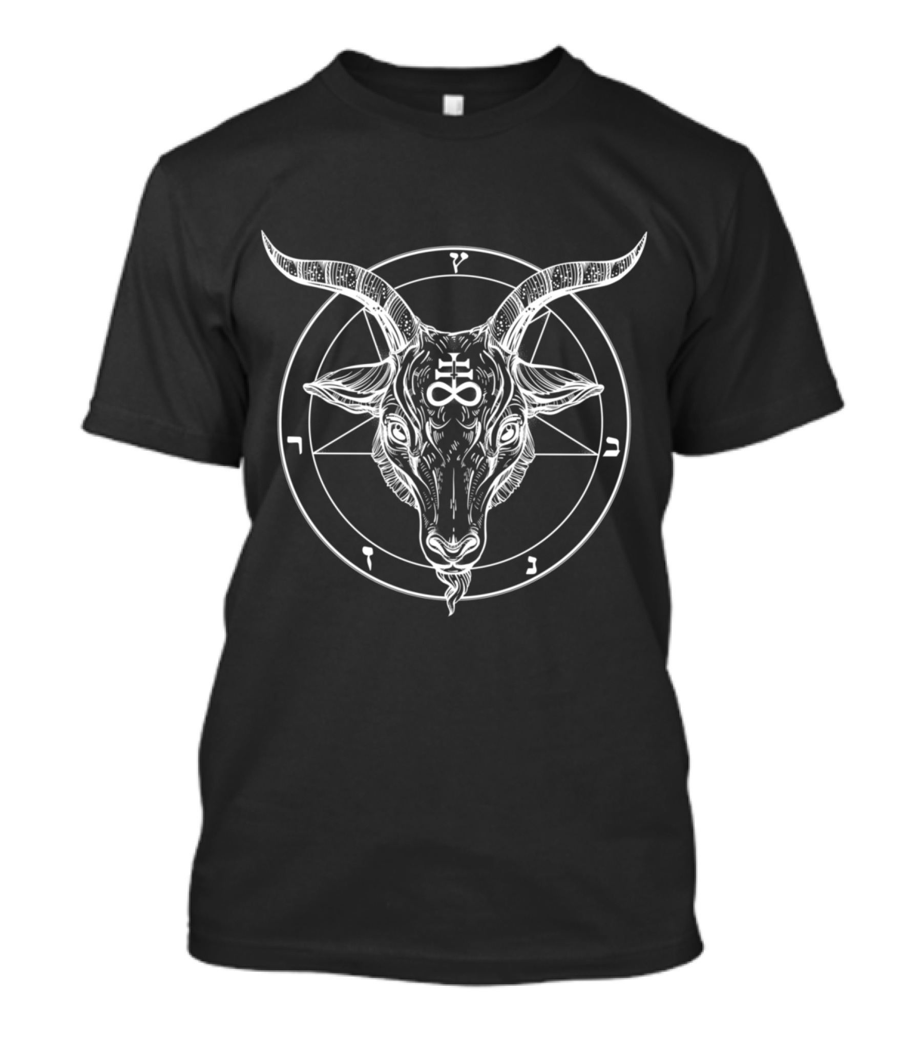 Baphomet Horned Demon Pentagram Satanic Symbol Occult Sigil T-Shirt