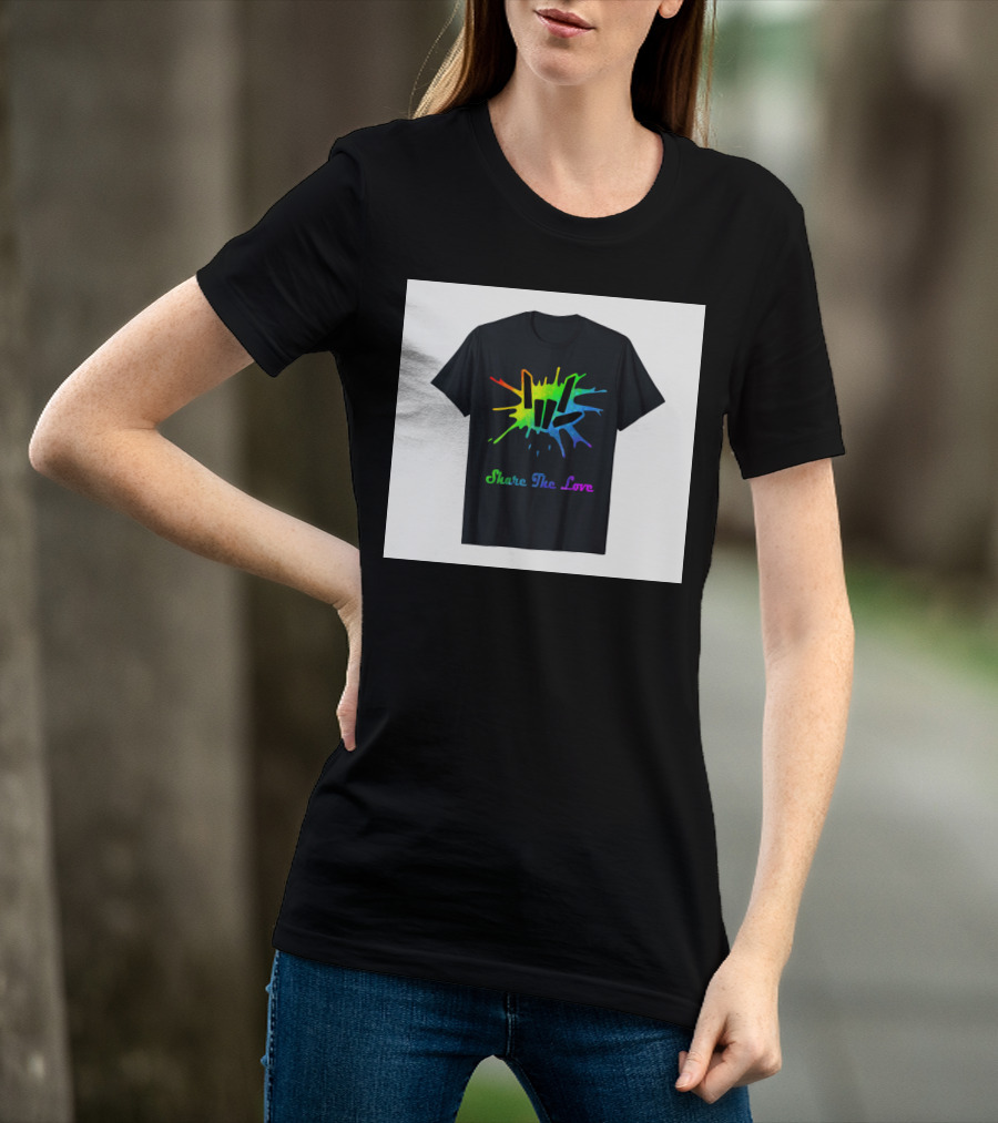 Share The Love Colorful Splash T-Shirt