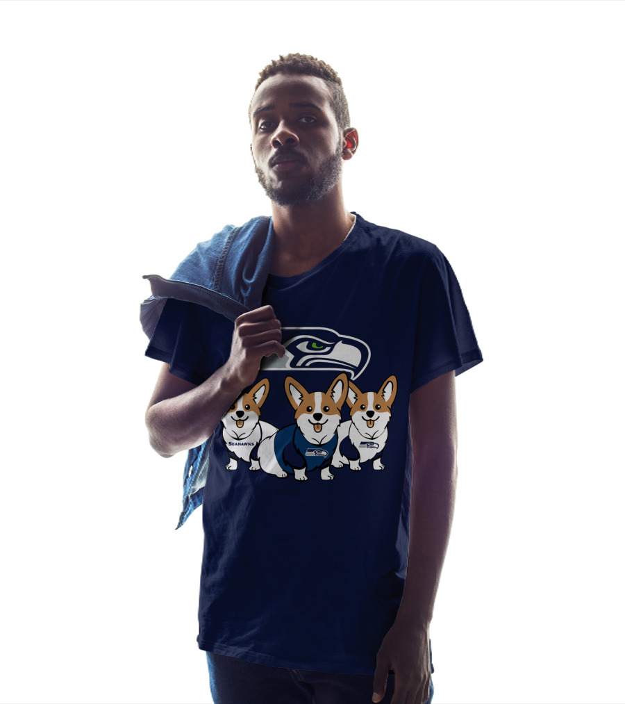 Seattle Seahawks Corgis T-Shirt