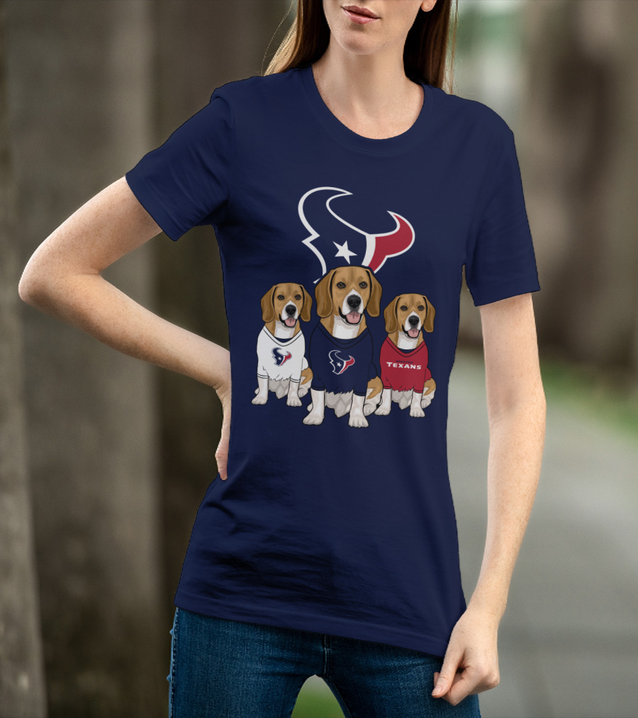 Houston Texans Beagle Trio T-Shirt