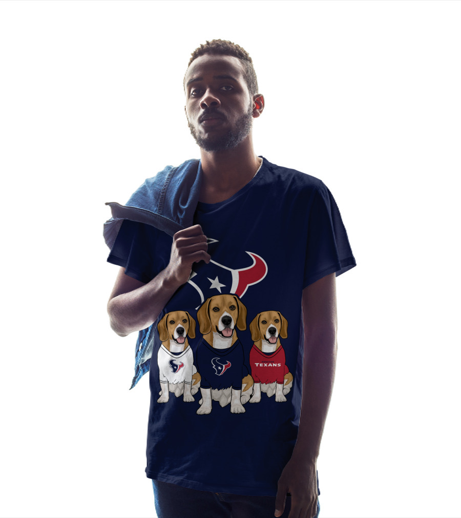 Houston Texans Beagle Trio T-Shirt
