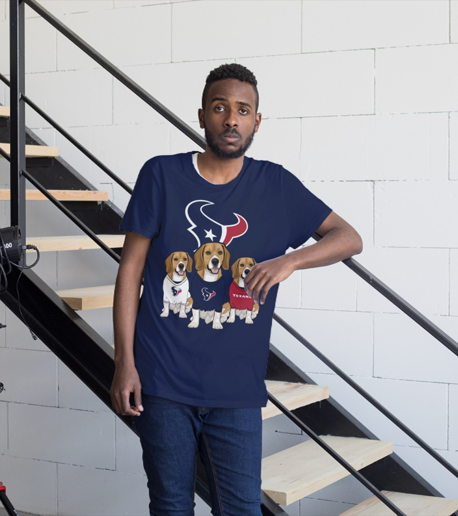 Houston Texans Beagle Trio T-Shirt