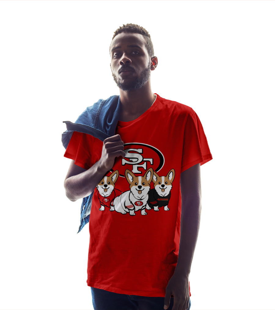 San Francisco 49ers Corgi  T-Shirt