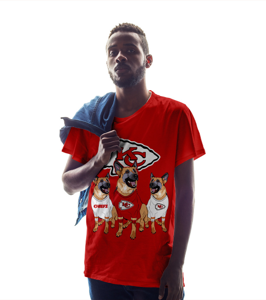 Kansas City Chiefs  German Shepherd T-Shirt