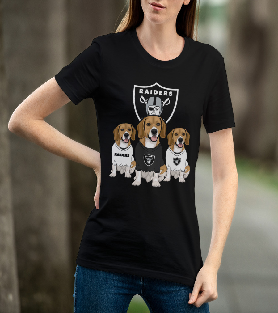 Las Vegas Raiders Beagles T-Shirt
