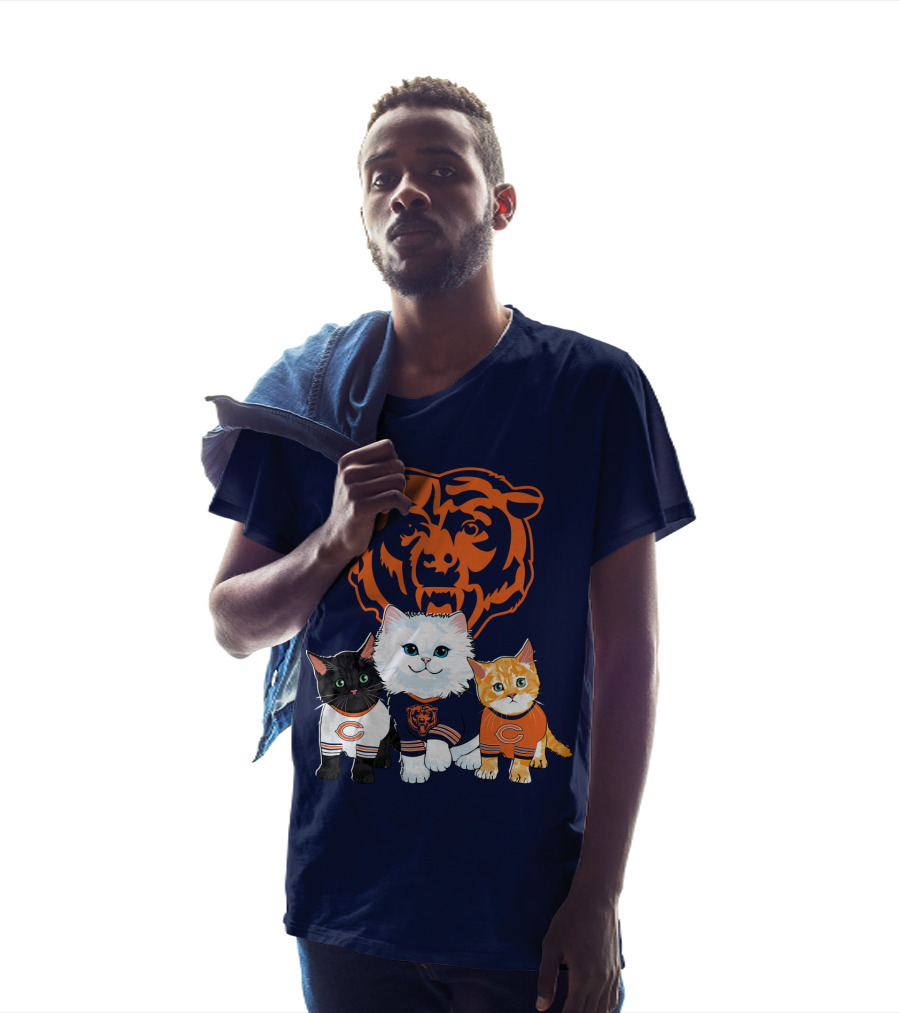 Chicago Bears Cat Trio T-Shirt