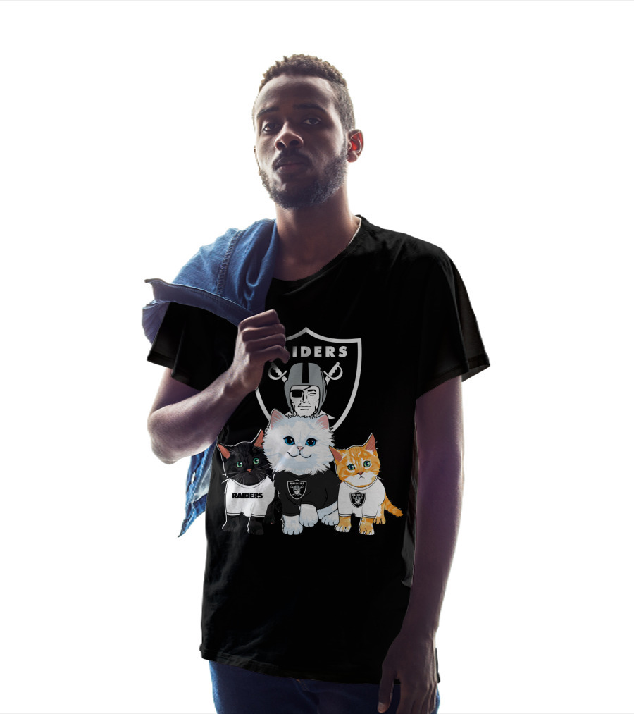 Raiders Cats Nfl Team T-Shirt