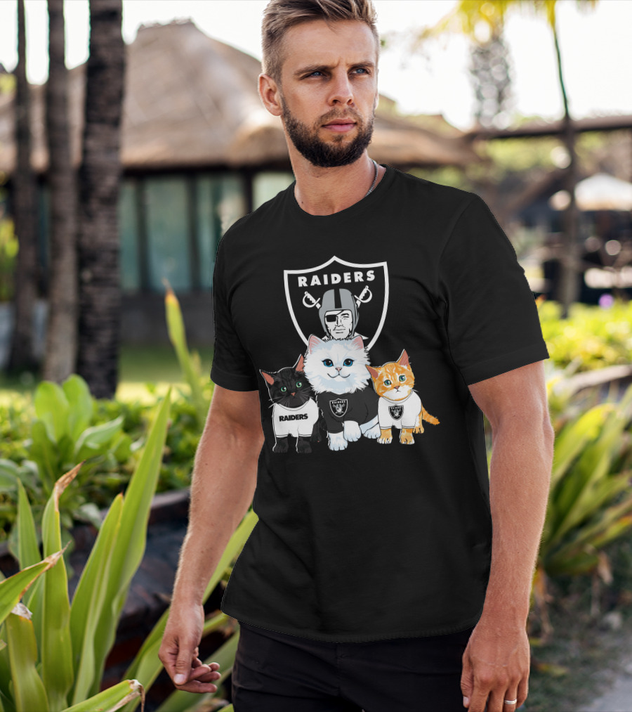Raiders Cats Nfl Team T-Shirt