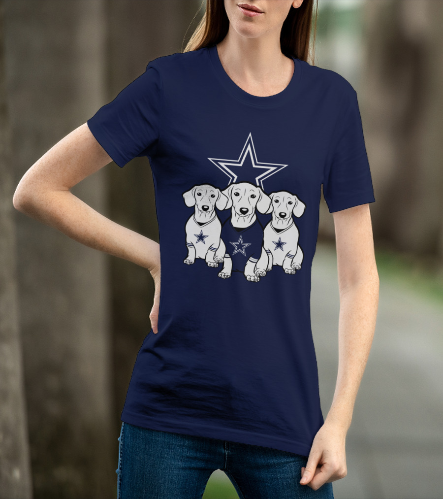 Cowboys Dachshund Trio T-Shirt