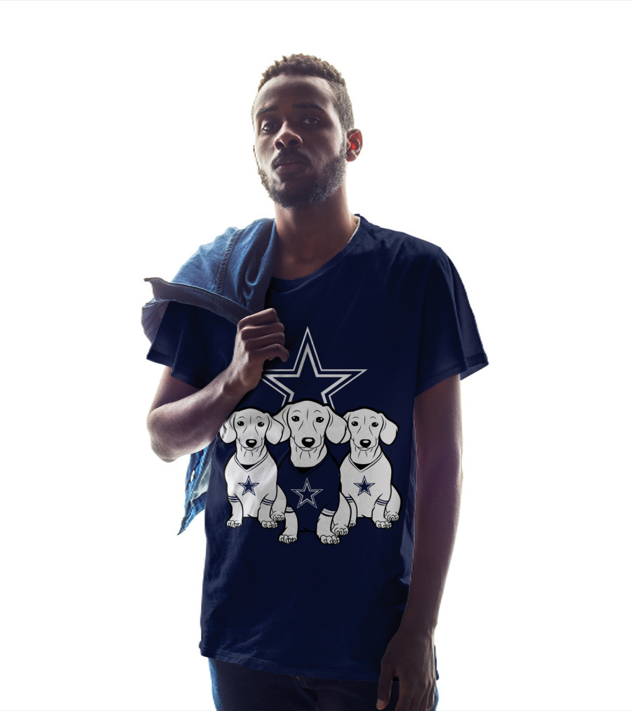 Cowboys Dachshund Trio T-Shirt