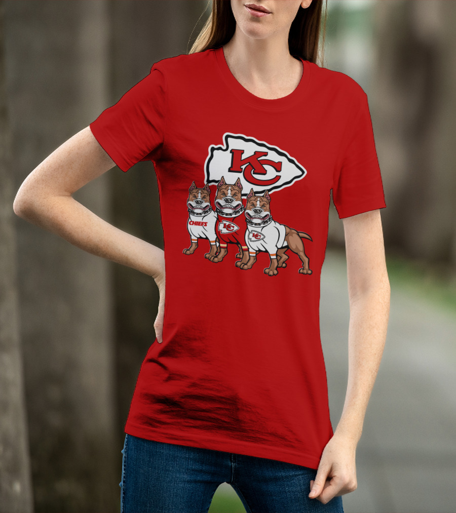 Kansas City Chiefs Pitbull Trio T-Shirt