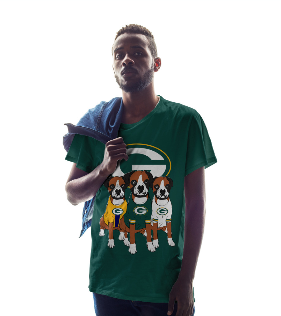 Green Bay Packers Boxer Trio T-Shirt