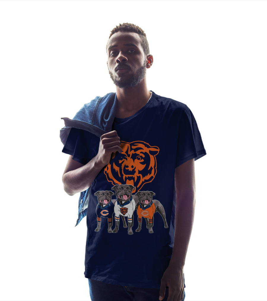 Chicago Bears Pitbull Lovers Football Team Spirit T-Shirt