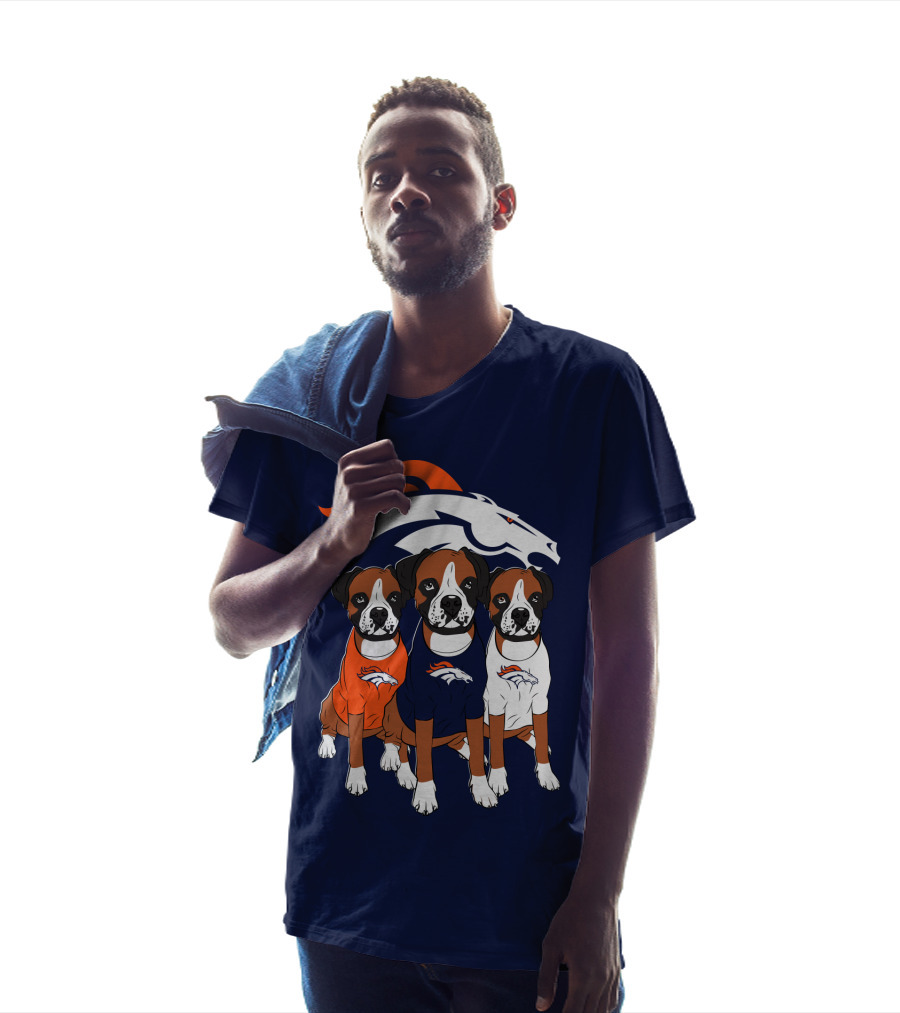 Denver Broncos Boxer Dogs T-Shirt