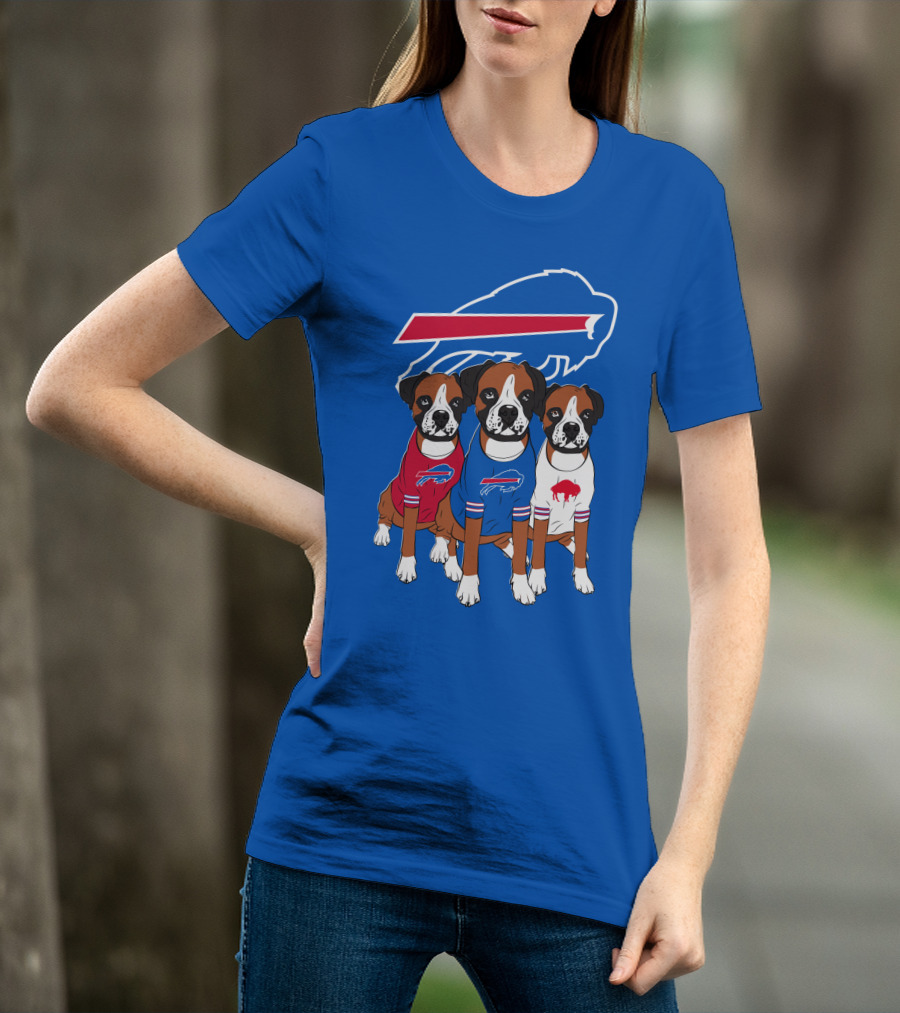 Buffalo Bills Boxer Dogs T-Shirt