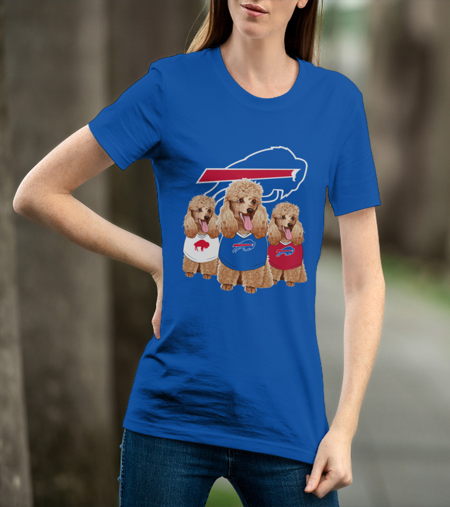Buffalo Bills Poodle Trio T-Shirt