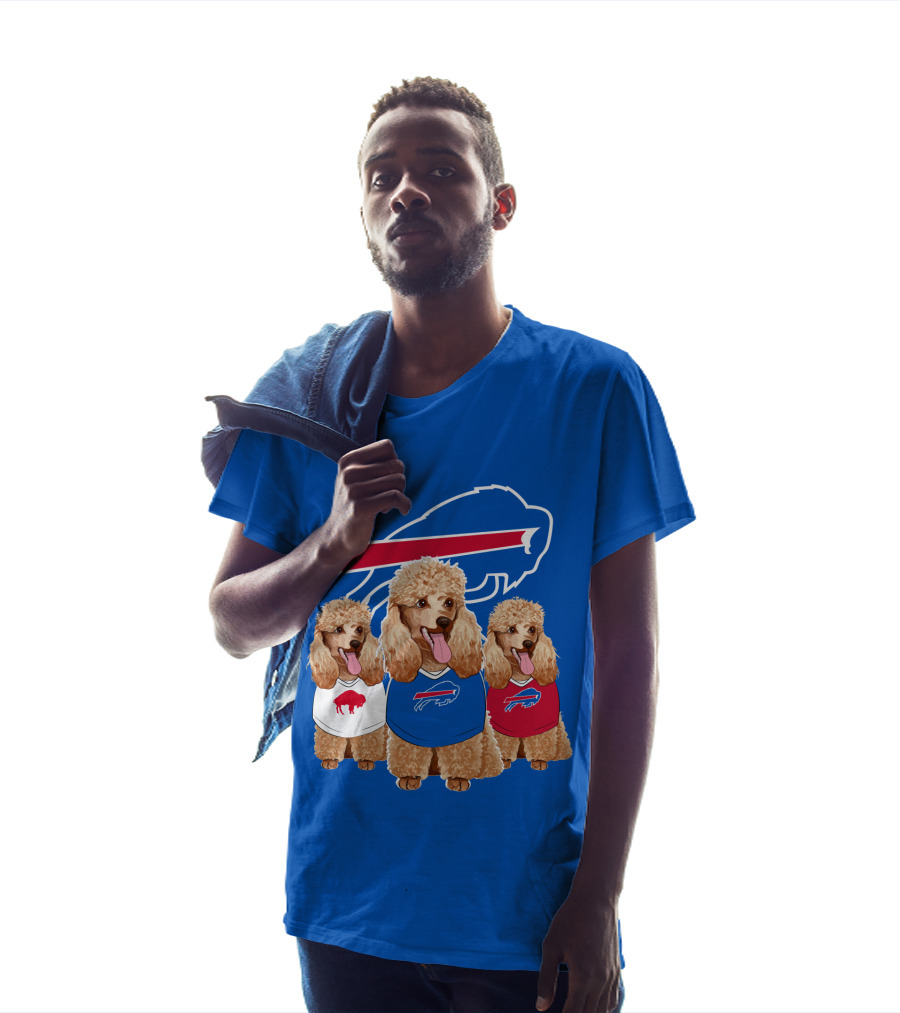 Buffalo Bills Poodle Trio T-Shirt