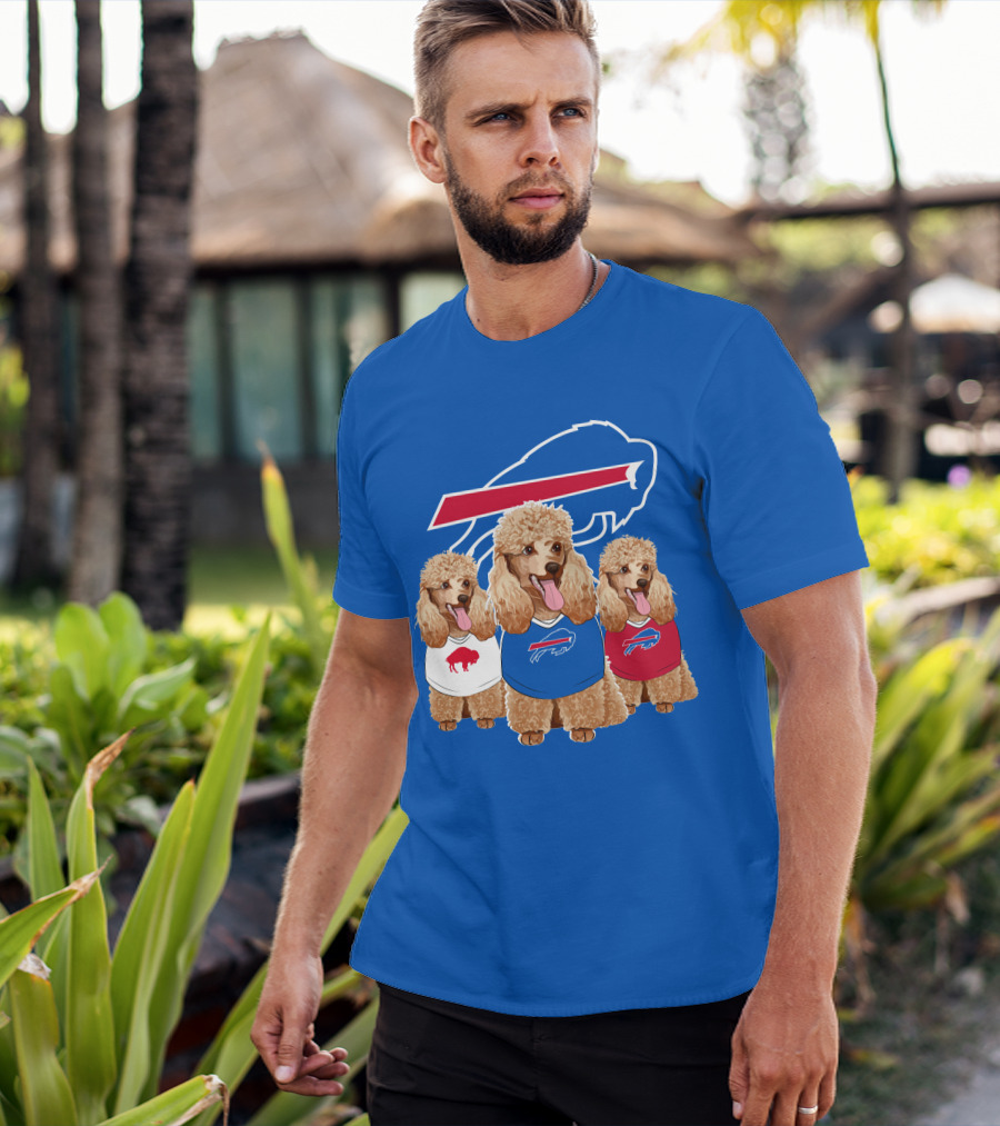 Buffalo Bills Poodle Trio T-Shirt
