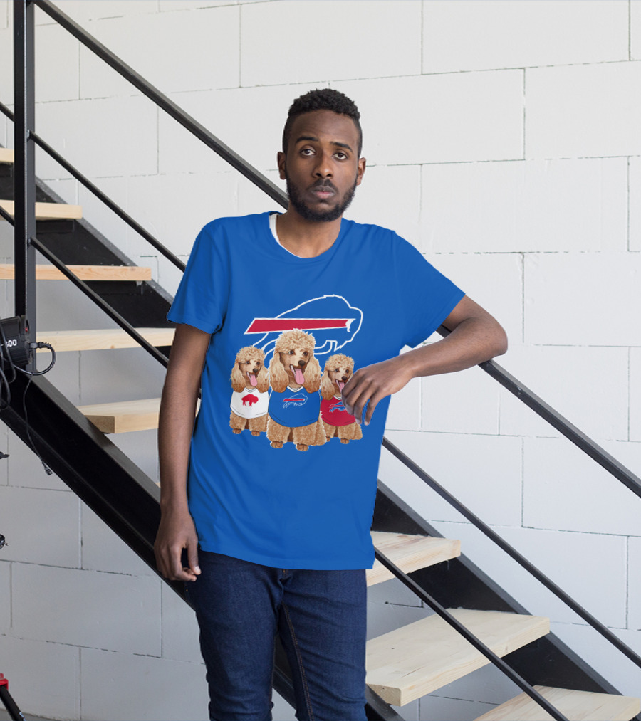 Buffalo Bills Poodle Trio T-Shirt