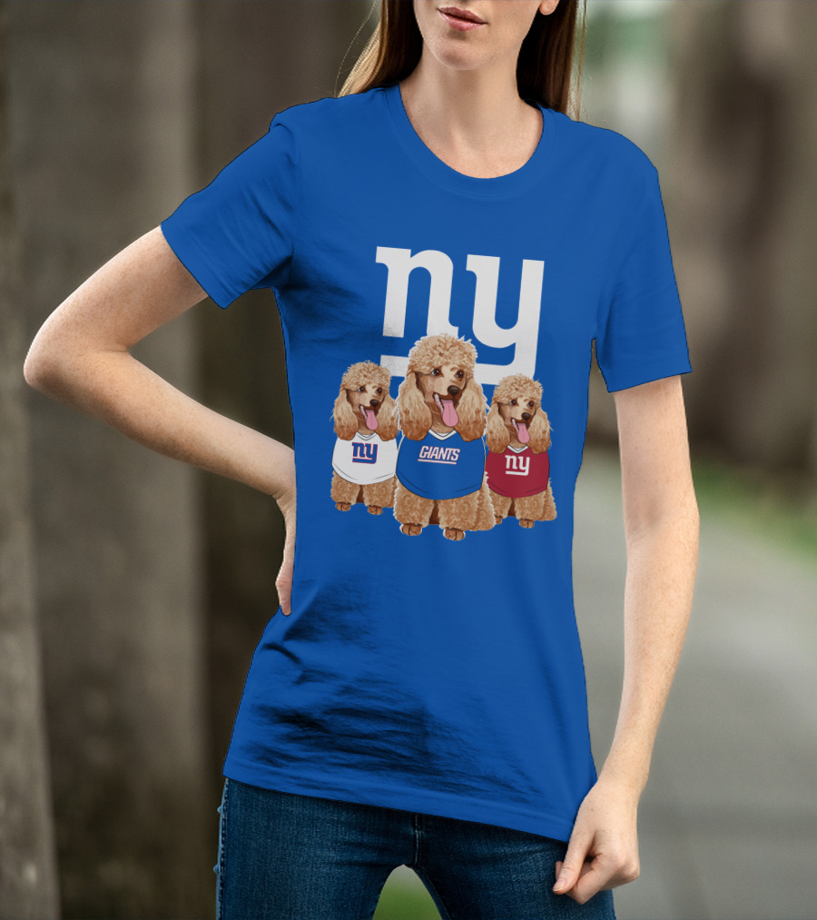 Ny Giants Poodle Trio T-Shirt
