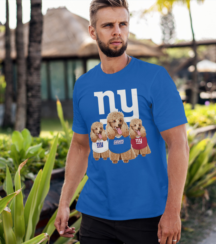 Ny Giants Poodle Trio T-Shirt