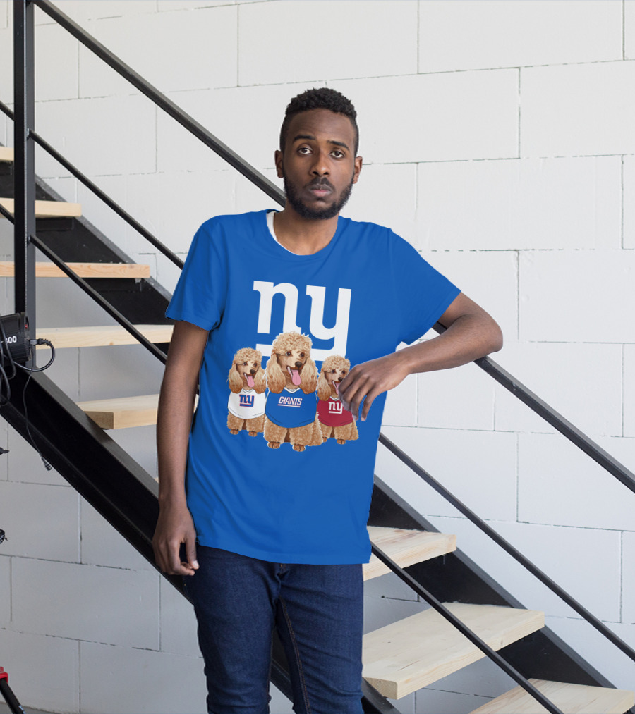 Ny Giants Poodle Trio T-Shirt