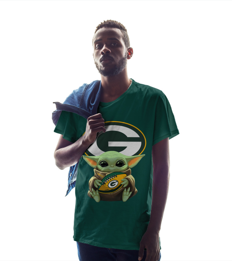 Grogu Green Bay Packers Football Fan T-Shirt