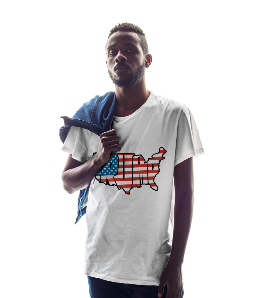 Trump Usa Flag Map T-Shirt